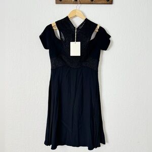 NEW Antonio Berardi Fit & Flare Cold Shoulder Dress